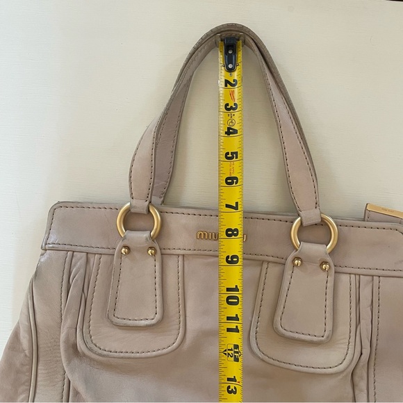 MIU MIU Large Tote Cream Color - Picture 14 of 15